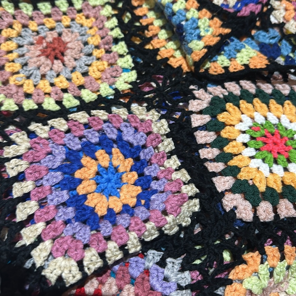Colorful Crochet Cardigan Sweater - Picture 4 of 6